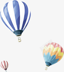 彩色条纹多种热气球png免抠素材_新图网 https://ixintu.com 多种 彩色 条纹 热气球