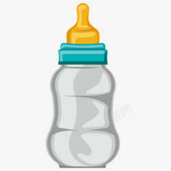 手绘婴儿奶瓶矢量图素材