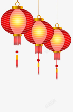 春节喜庆装饰灯笼素材
