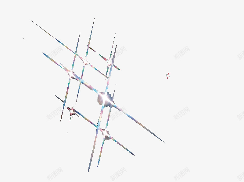 彩色十字星png图片免费下载 素材0xkpkjpqu 新图网