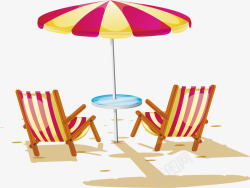 沙滩度假太阳伞素材