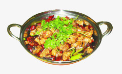 茶树菇干锅鸡贵阳特色干锅鸡高清图片