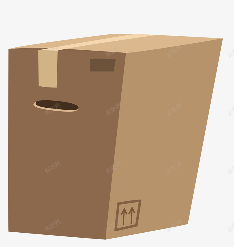包裹箱子png免抠素材_新图网 https://ixintu.com 包裹 快递 矢量货品 矢量货物 箱子 货品 货物 货物签收