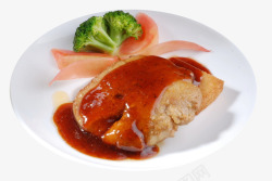肥鹅肝美味法式香烤鹅肝高清图片