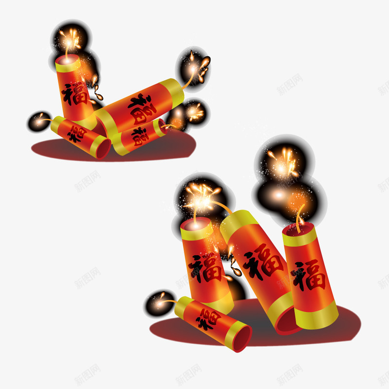 红色过年炮竹燃放png免抠素材_新图网 https://ixintu.com 炮竹 燃放 燃放烟火 红色 过年