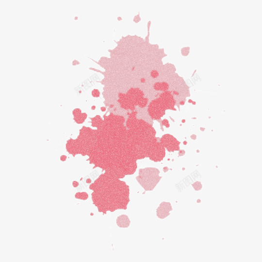粉色泼墨创意装饰png免抠素材_新图网 https://ixintu.com 创意素材 泼墨素材 粉色 颜料