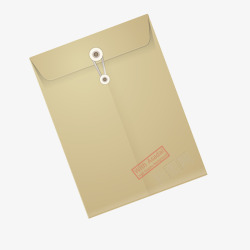 牛皮纸文件袋黄色质感档案袋文件袋高清图片