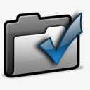 水晶对勾图标蓝灰水晶质感全套系统图标对勾高清图片