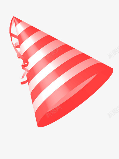 条纹的生日礼帽png免抠素材_新图网 https://ixintu.com 图片 素材 红色 装饰