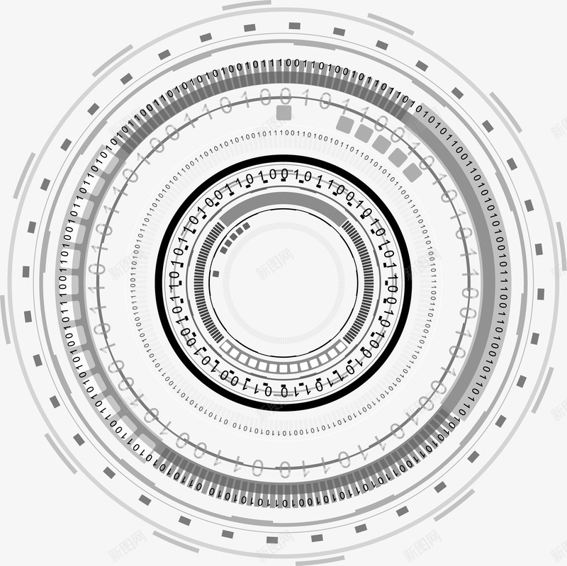 手绘科技圆环图标png_新图网 https://ixintu.com 手绘 科技圆环 装饰