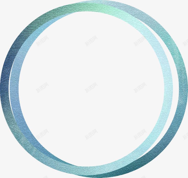 两个蓝色圆环png免抠素材_新图网 https://ixintu.com 彩色圆环 漂亮圆环 蓝色圆环 装饰圆环