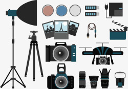 专业的摄影器材专业摄影器材矢量图高清图片
