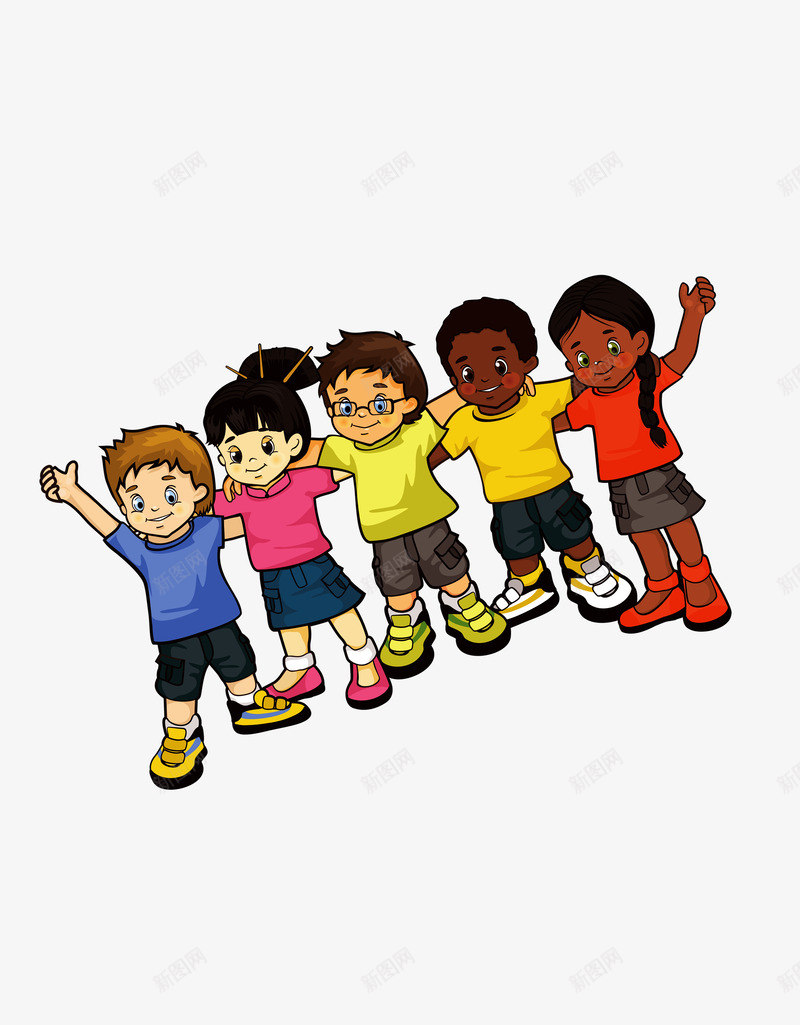 五个可爱卡通小孩png免抠素材_新图网 https://ixintu.com 卡通可爱 卡通小孩 可爱 可爱卡通 可爱小孩 小孩