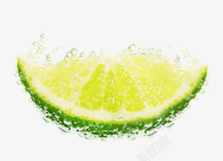入水柠檬绿色柠檬高清图片
