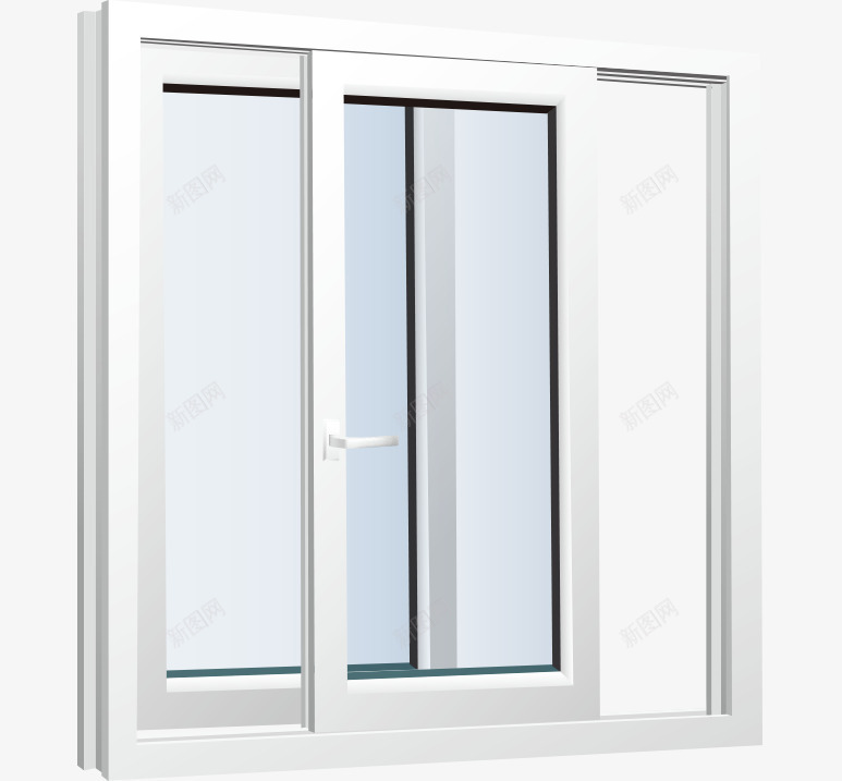现代白色移动门窗png免抠素材_新图网 https://ixintu.com 现代门窗 白色的门窗 矢量门窗 移动的门窗