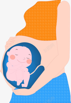 孕妇矢量图素材
