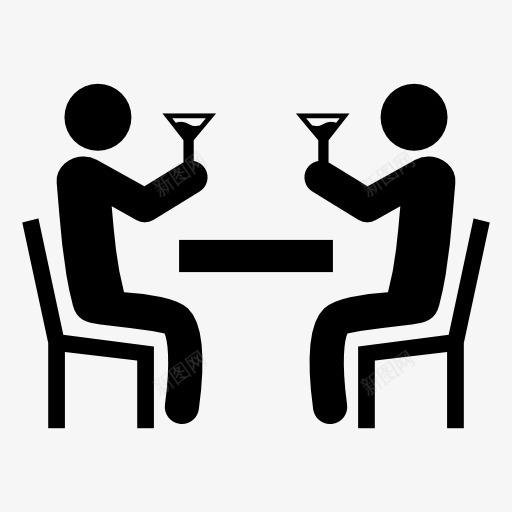 几个人在酒吧喝酒图标png_新图网 https://ixintu.com 人 朋友 眼镜 酒 酒吧 饮料