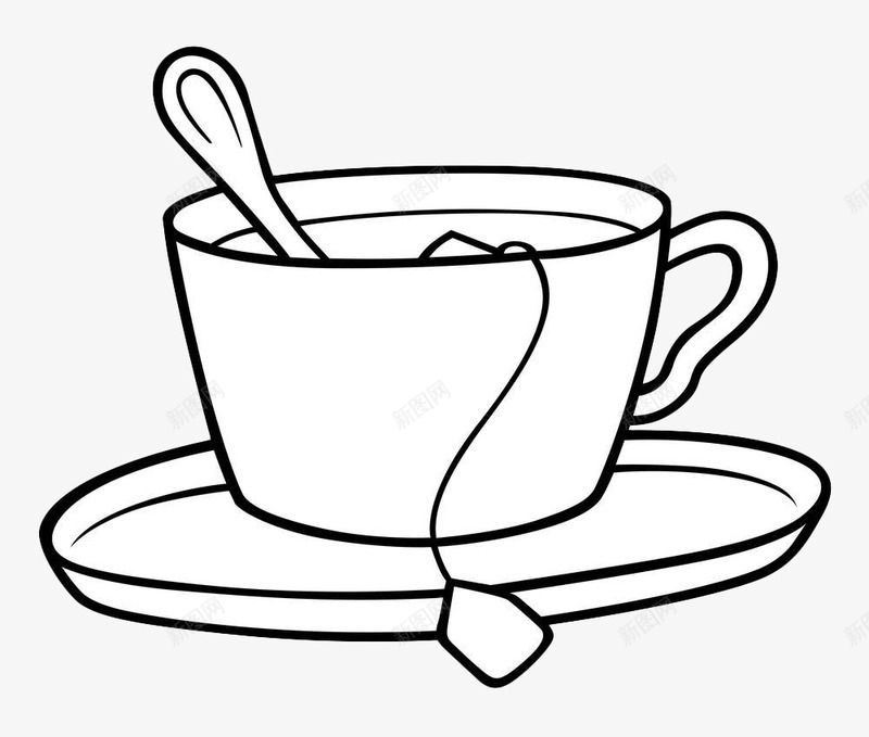 手绘茶饮料png免抠素材_新图网 https://ixintu.com 手绘 无纺布 简约 线条 茶 茶包 袋泡茶