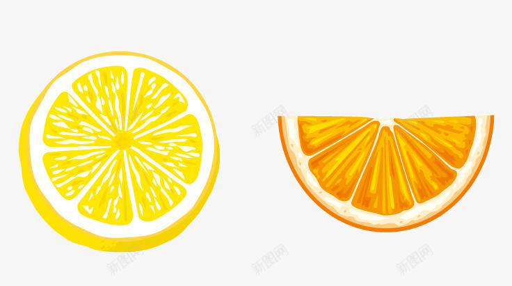 卡通手绘水果切开的柠檬png免抠素材_新图网 https://ixintu.com 切开 半个柠檬 卡通 手绘 柠檬 水果