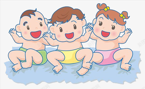 坐着毛巾的宝宝们png免抠素材_新图网 https://ixintu.com 卡通 坐着 宝宝们 毛巾