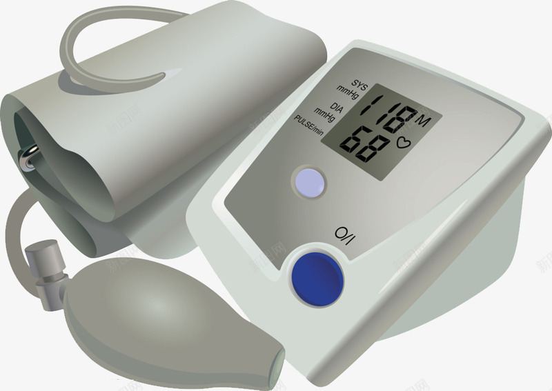 血压测量仪png免抠素材_新图网 https://ixintu.com 医疗 医药 医院 卡通 测试仪 血压