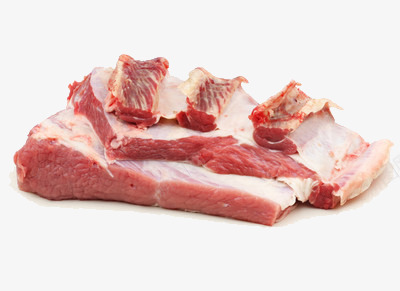 排骨上的肉挺多png免抠素材_新图网 https://ixintu.com 排骨 猪肉 瘦肉 肉