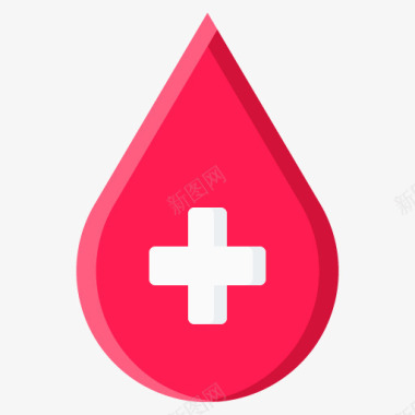 红色血液医疗图标图标