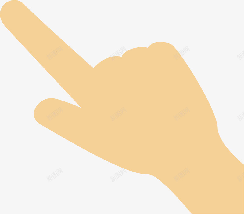 创意手指手黄色矢量图ai免抠素材_新图网 https://ixintu.com 创意 可爱 手指 手绘设计 食指 黄色 矢量图
