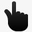 手指手点线框单图标png_新图网 https://ixintu.com Finger hand point 手 手指 点