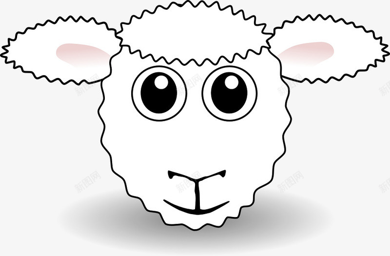 卡通山羊png免抠素材_新图网 https://ixintu.com 动物 卡通图 可爱的 山羊头像