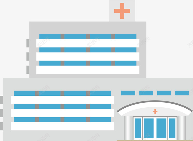 卡通医院png免抠素材_新图网 https://ixintu.com 医疗 医院 卡通 卡通医院 救助 楼房 生物医药 高楼