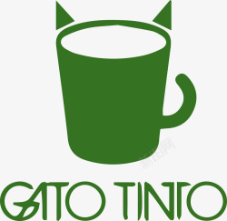猫LOGO设计杯子logo图标高清图片