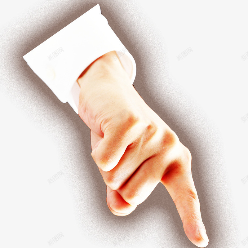 手指指向方向png免抠素材_新图网 https://ixintu.com 影子 指甲 袖口