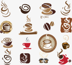 咖啡杯标志咖啡饮品图标高清图片