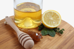 蜂蜜柠檬柠檬蜂蜜水高清图片