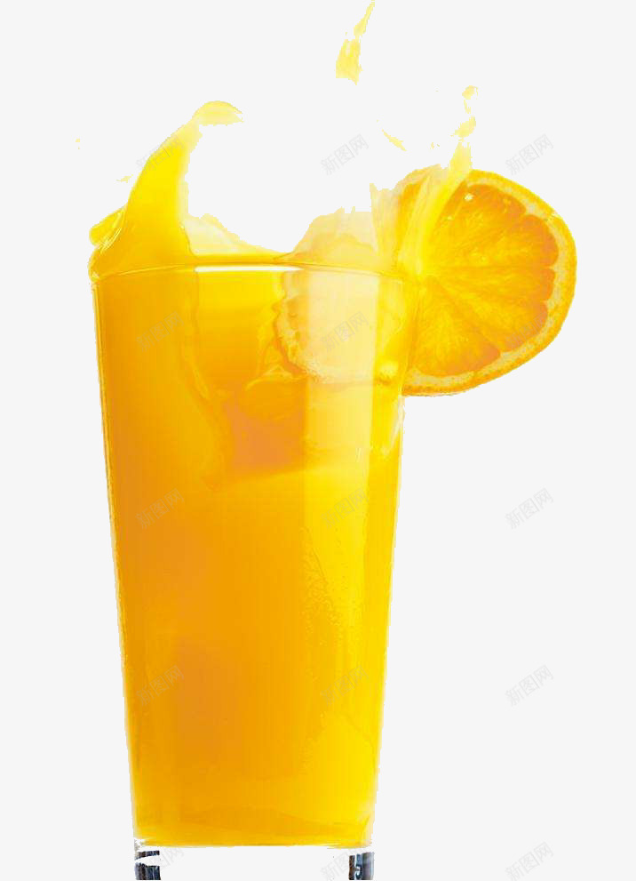 一杯橙汁png免抠素材_新图网 https://ixintu.com 果汁 果蔬汁 橙汁 饮料