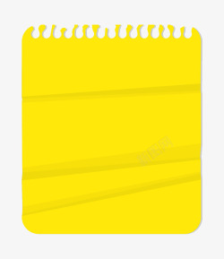 黄色螺旋笔记本纸素材