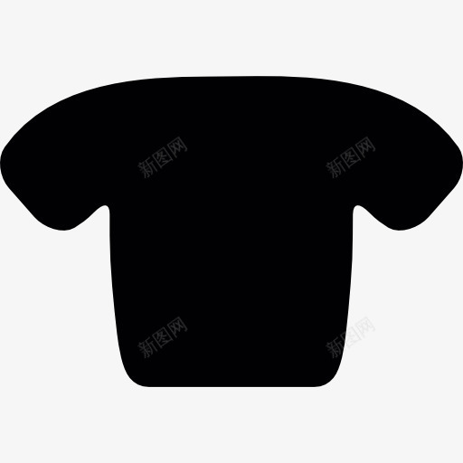 黑色的T恤图标png_新图网 https://ixintu.com 时尚 服装 短袖 衬衫 身体
