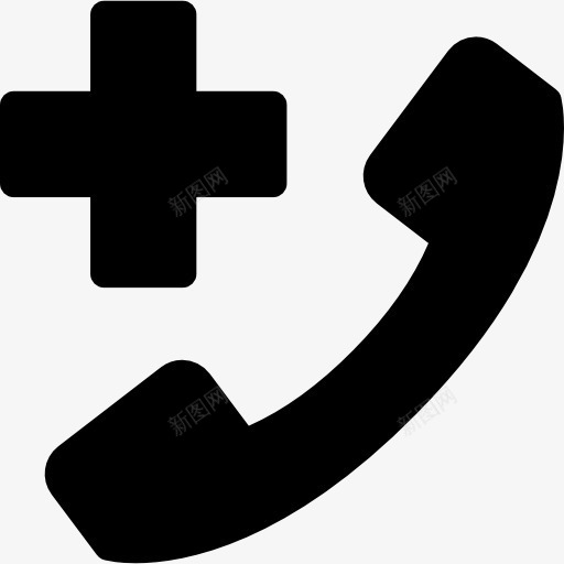 医院称图标png_新图网 https://ixintu.com 保健 健康 医疗 医院 电话 电话听筒