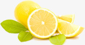 黄色柠檬植物水果素材