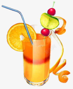 橙汁饮料素材