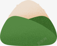 食物定安粽子卡通绿色粽子食物创意高清图片