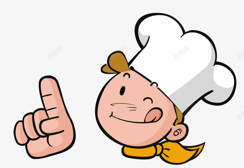卡通厨师装饰图案png免抠素材_新图网 https://ixintu.com 免抠PNG 卡通 厨师 头像 装饰图案