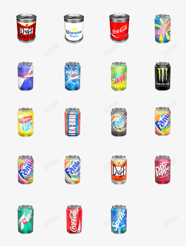 瓶子图标png_新图网 https://ixintu.com 商标 易拉罐 碳酸饮料