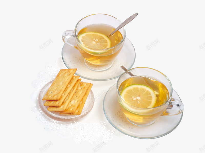 午后下午茶png免抠素材_新图网 https://ixintu.com 产品实物 柠檬茶 茶杯垫 饼干