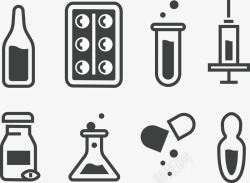 化学医院临床针白药片素材