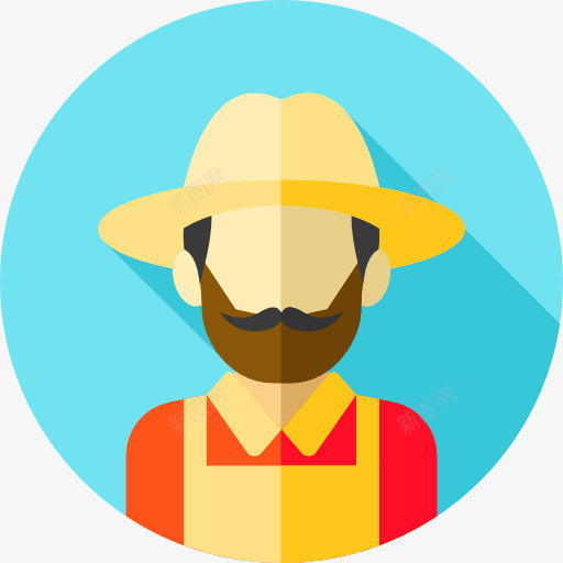 农民图标png_新图网 https://ixintu.com 农民 农民画 头像 用户的工作 社会概况 职业 职业和工作