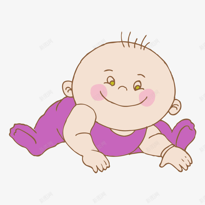 婴儿可爱萌png免抠素材_新图网 https://ixintu.com 儿童 卖萌 卡通 可爱 婴儿 婴幼儿 小孩 幼儿 手绘 手绘婴儿 紫色 萌 超可爱