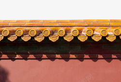 黄瓦北京现代红墙黄瓦高清图片