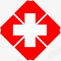 医院红十字标签图标png_新图网 https://ixintu.com 医院 医院红十字 医院红十字标志 十字形 标志